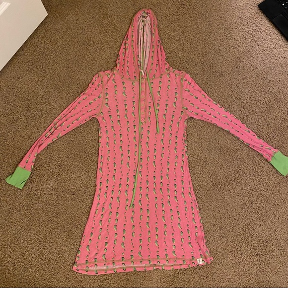 Munki Munki Pink Pickle Henley Nightgown - Picture 2 of 5